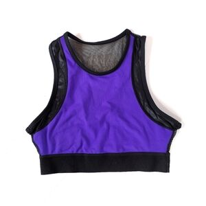ALALA Purple Mesh Back Sports Bra